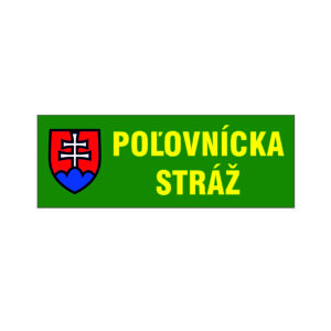 Samolepka Poľovnícka stráž SPS02 500×175 mm