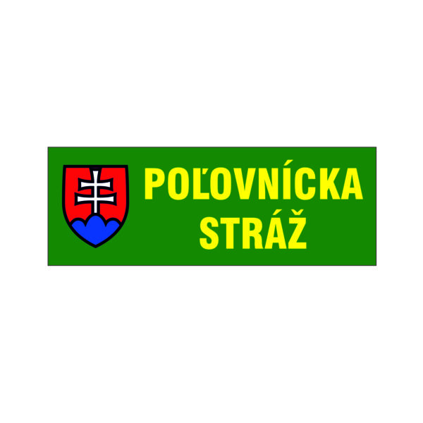 Samolepka Poľovnícka stráž SPS02 500x175 mm - Image 2