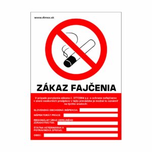 Zákaz fajčenia s kontaktami