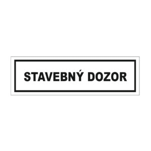 Magnetka stavebný dozor MSD01 500×150 mm