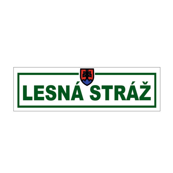 Samolepka Lesná stráž SLS02 300x90 mm