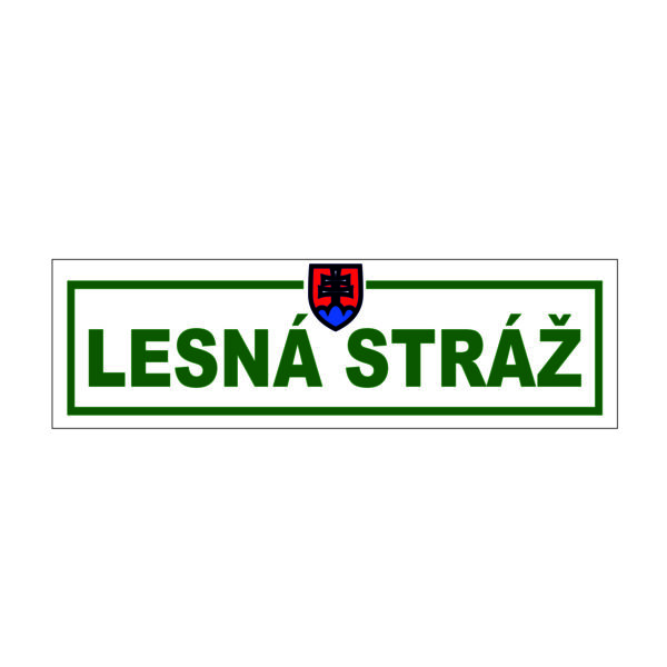 Samolepka Lesná stráž SLS01 500x150 mm