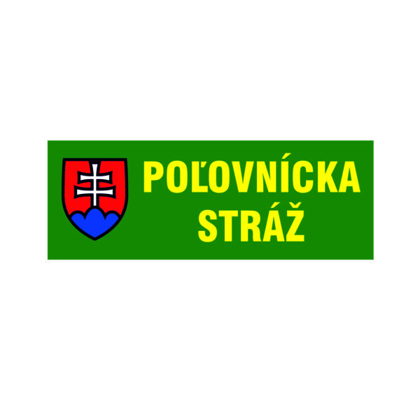 Samolepka Poľovnícka stráž SPS01 300x100 mm