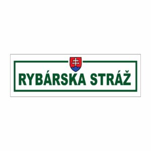 Samolepka rybárska stráž SRS02 300x90 mm