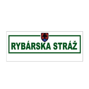 Samolepka rybárska stráž SRS01 500x150 mm