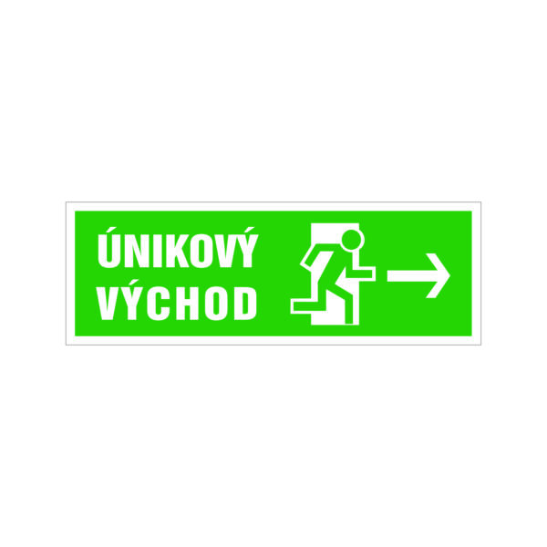 Samolepka únikový východ SUI7 290x100 mm