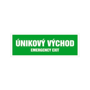 Samolepka únikový východ SUI10 290x100 mm