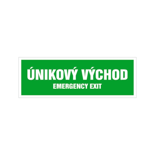 Samolepka únikový východ SUI10 290x100 mm